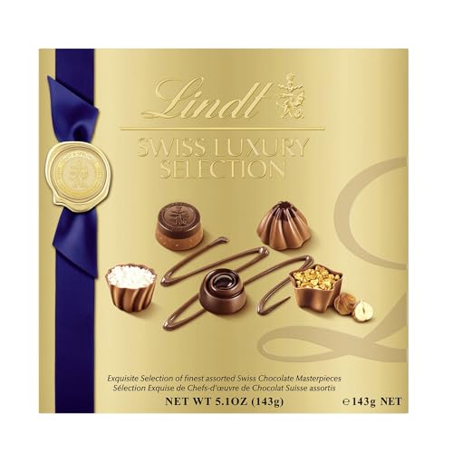 Image of Lindt Swiss Luxury Selection Assorted Chocolates, Chocolate Gift Box, Great for gift giving, 5.1 oz Gift Box