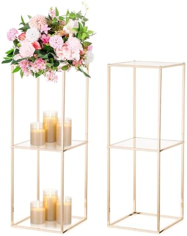 Panghuhu88 Supporto Per Fiori In Acrilico Trasparente – Kit Da 80 Pezzi Per Creare Piedistalli E Centrotavola Per Matrimoni, Feste Ed Eventi – Fai Da Te Con Viti E Cacciavite Inclusi - 3