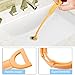 Omont Snake Drain Hair Clog Remover Tool, 34 Inch Stainless Steel Claw and 3 Pack 19. 7 Inch Plastic Sink Unclogger Tool, Sink Drain Cleaner Tool for Kitchen, Sink Bathroom, Tub Toilet Orange (3+1)