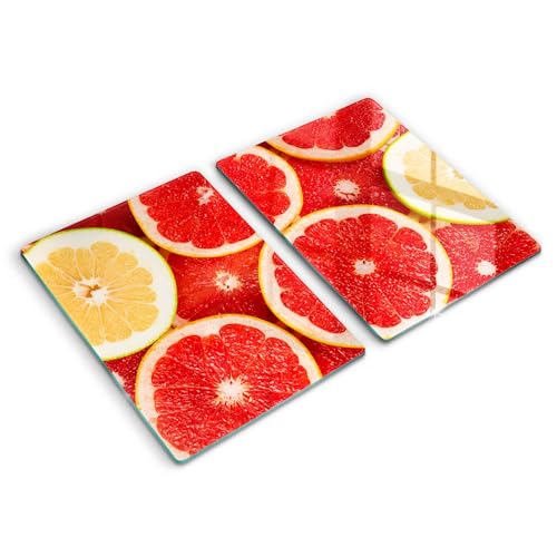 Accessoires de cuisine induction pour protéger et découper motif pamplemousse Wallfluent - 2