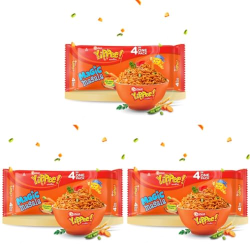 Image of Sunfeast YiPPee! Magic Masala, Instant Noodles (Pack of 12), 272g