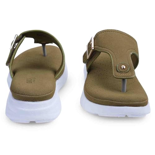 Image of DOCTOR EXTRA SOFT Women's Ultra Lightweight Slippers /Flip-Flops with Memory Foam Cushion | Stylish & Comfortable | Casual & Fashion| Diabetic & Orthopedic Synthetic Slip-on Sandals Ladies /Girls D-621