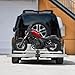 Motorcycle Hitch Carrier 2-Bike, 600LBS Aluminum Motorcycle Carrier with Straps, Heavy Duty Hitch Mount Scooter Dirt Bike Trailer Hauler, Tire Width Max 4in for Car, Truck, SUV