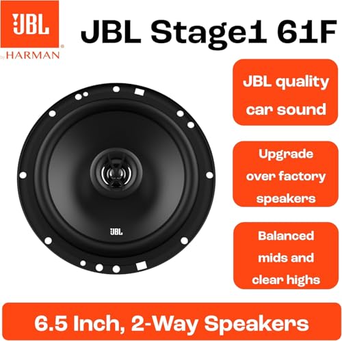 JBL Stage1 61F 6.5 Inch 2-Weg Auto Luidsprekers, 200W Maximaal en 40W RMS, 55Hz-20000Hz Frequentiebereik, 4 Ohm Impedantie, Directe Akoestische Upgrade voor het Bestaande Fabrieks Audiosysteem - Afbeelding 6