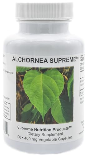 Supreme Nutrition Alchornea Supreme, 90 Pure Alchornea Leaf Vegetarian Capsules
