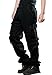 Mens Casual Outdoor Army Camo Cargo Pants Hunting BDU Combat Work Pants black 32