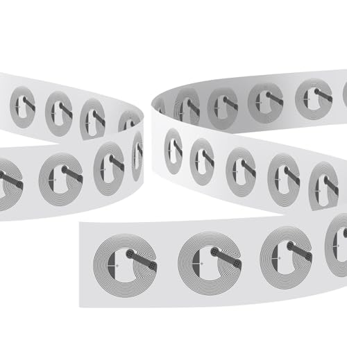 POFIBO 60 Stück NFC Tag Aufkleber, NFC Ntag 215 Tags Programmierbar 504 Byte Chip Aufkleber Für Alle NFC-fähigen Handys und Geräte