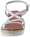 Porronet Lara, Sandalias con cuña para Mujer, Blanco, 39 EU