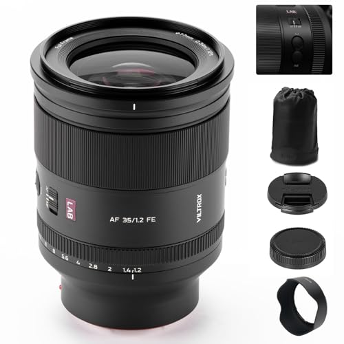Image of VILTROX 35mm F1.2 LAB FE(N) Full Frame Lens for Sony E, Auto Focus Prime Lens for Sony E-Mount Cameras A7SIII A7III A7RIII A7IV A7RIV A9 A1 FX3 A7RV ZVE1 A7CR A7CII A93 ZV-E10 FX30 (No Display)