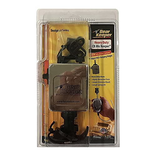 Hammerhead Industries Gear Keeper Cb Mic Keeper Retractable Microphone Holder Rt3-4712 – Features Heavy-Duty Snap Clip Mount, Adjustable Mic Lanyard And Hardware Mounting Kit - Made In Usa – Chrome #TOP4