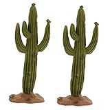 Artibetter 2 Stücke Kaktus Kuchen Baum Ornament Mini Wüste Gefälschte Dekorative Dekoration Nachahmung Haus Material Garten Architektur Zentrum Grün Zen Simulation Pflanzen DIY Saftig
