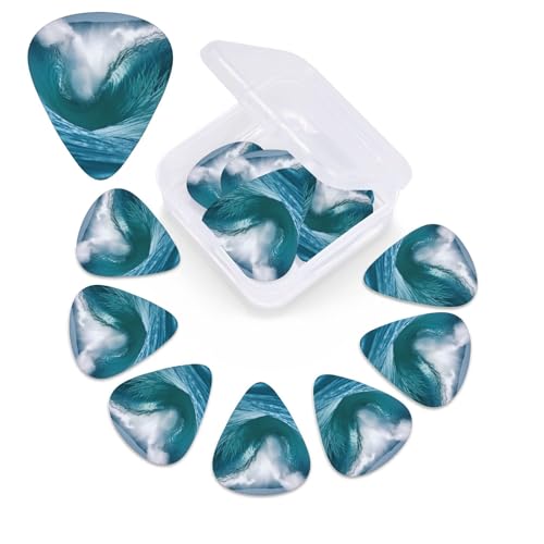 Ocean Wave�M�^�[�s�b�N 12�� - 3�̈قȂ�����̃x�[�X�s�b�N �I�[�K�i�C�U�[�{�b�N�X�t�� ���ۃA�[�g �s�N�`���[ �G���L�M�^�[�p�v���N�g���� �E�N�����t�� 0.46mm�A0.71mm�A0.96mm