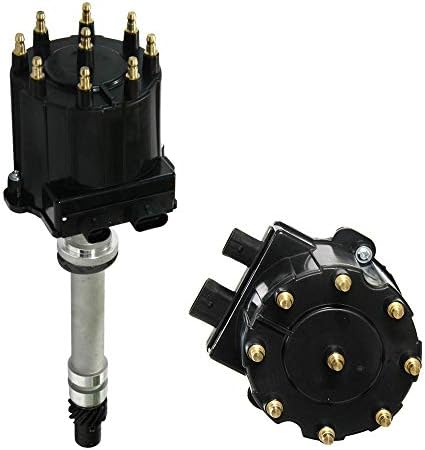 Igniton Distributor for Chevy GMC Truck Small Block Big Block 1500 2500 3500 5.0 305 5.7 350 427 TBI EFI LG4 LB9 wiht Black Cap Distributor