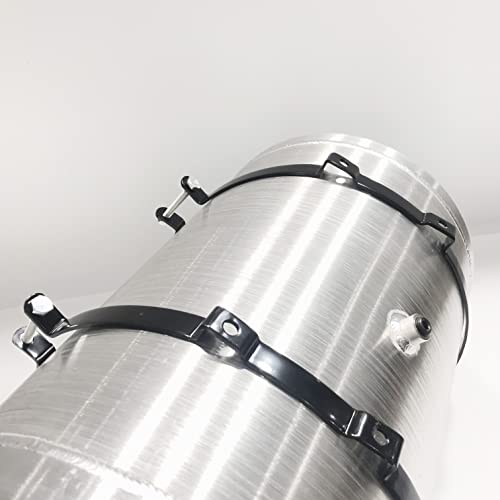 JSD 10 5/8 Gallons 12"x22" Aluminum Spun Round Gas Tank Fuel Cell Tank End Fill 3/8" NPT Outlet --Log splitter, Off-road mini bike,go kart by JSD AUTO PARTS - Image 4