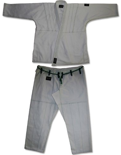 Ring to Cage Premium Brazilian Jiu Jitsu Kimonos - White, Blue or Black (A4, White)