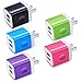 Charger Block, Charging Plug, 5Pack 2.1A Quick Dual Port Wall Charger Box Cubes Compatible for iPhone 8/X/7 Plus/6s Plus, Samsung Galaxy S10 S10e S9 S8 Plus/S7 S6 Note 9/8, LG G8 G7 G6 V50, Moto G7 G6