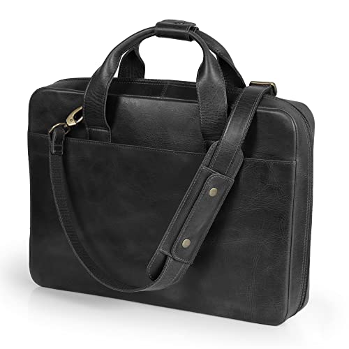 Sacoche MacBook 15 cuir Londo bandoulière réglable pour ordi portable