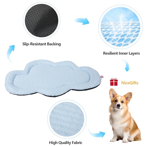 Almofada lavável para cama de cachorro, tapete de cama de cachorro médio, antiderrapante, cobertores