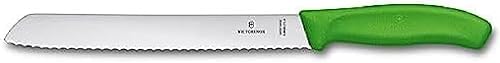 Victorinox Blister de cuchillo de pan con borde dentado de 8.3 in, color verde