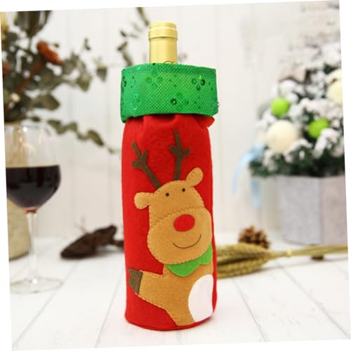 Bouteille de vin de Sureau décorative VILLCASE pour centre de table de Noël - 7