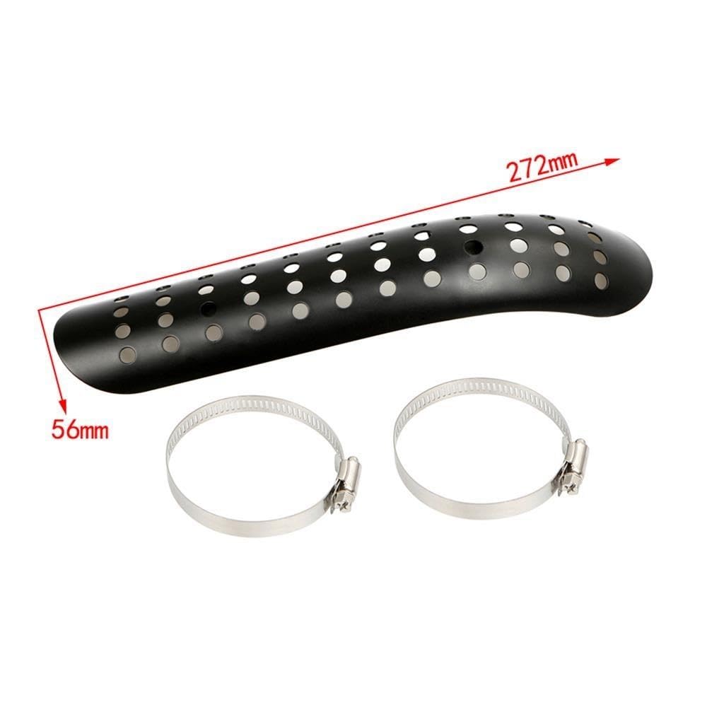 1 Set Scudo Termico Curvo Tubo Scarico Universale Per Moto