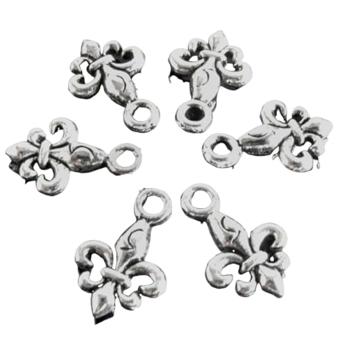 Bringsine 130pcs Antique Tibetan Silver Plated Charms Pendant DIY Tube