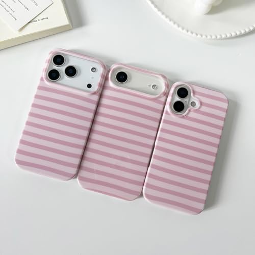 ZTOFERA Cute Horizontal Striped Case for iPhone 17,Pink by ZTOFERA - Used condition - Image 3