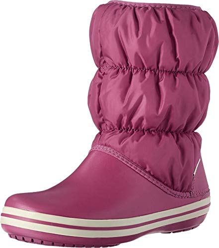 Crocs Women's Winter Puff Snow Boot, Berry, 8 M US