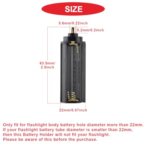 MKBKLLJY 10St. AAA-Batteriehalter spitz schwarz zylindrisch Batteriefachhalter 3 x 1,5V AAA-Batterien für 3 Batterien FR03, HR03, LR03 Batteriefach Adapter Box für RC