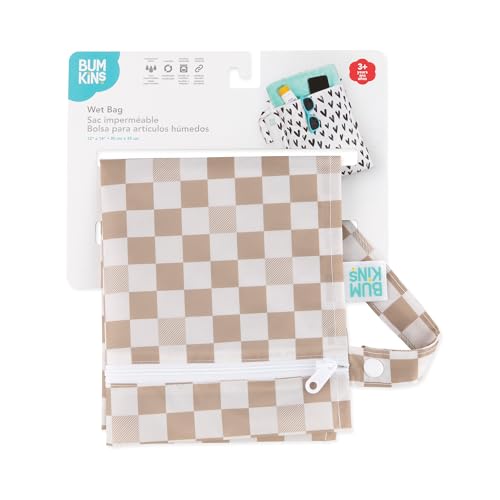 image for Bumkins Waterproof Wet Bag for Baby, Travel, Swim Suit, Cloth Diapers,
