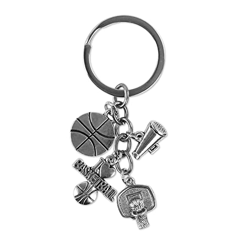 Ball Keychain - Sports 1 Set Key Ring For Women Ball Car Accessories Decortion Best Gift To Friends Kids (Basketball) One Size #TOP24