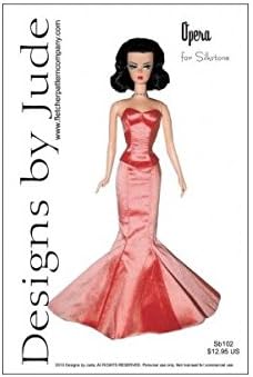 Opera Printed Sewing Pattern for Silkstone Barbie
