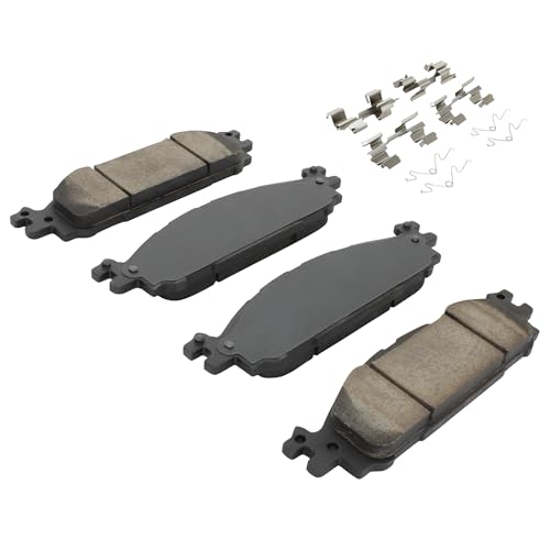 Image of QUALITY-BUILT Front Semi-Metallic Brake Pads, Premium 1001-1508M, Compatible with 2010-2019 Ford /Lincoln (Explorer,Flex,MKS,MKT,Taurus)