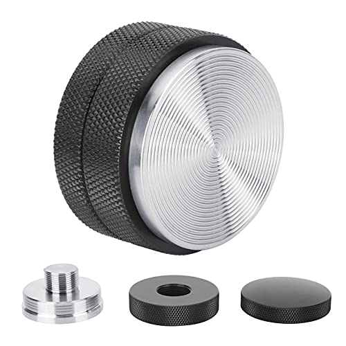 Distributore di caffè/pressino da 58 mm, macchina per caffè espresso combinata, strumento di pressatura antiscivolo in acciaio inossidabile, distribuzione con fondo inclinato(Thread Base-black)