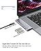 MacBook Pro USB Adapter with Dual Charging [Upgraded], USB Type C Hub Adapter Dock for MacBook Air Pro M1 2021/2020-2018, with 4K@60Hz HDMI, TB3, USB C, USB 3.0 and SD/Micro Card Reader (Space Grey)