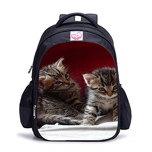 Sac à dos imprimé 3D chat parfait pour l'école et sorties