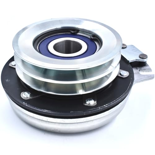 HD Switch HiTorque 210ftlb (OEM 125) BIGBearing Billet Pulley Electric PTO Clutch 606239 5219-10 388764 388765 fits 1.0" Crank Grasshopper 612 614 616 618 718 Woods Lawn Mower w/Larger Pulley Bearing