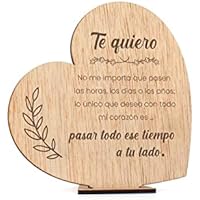 CONTRAXT Tarjetas Felicitacion San Valentin madera. Regalos