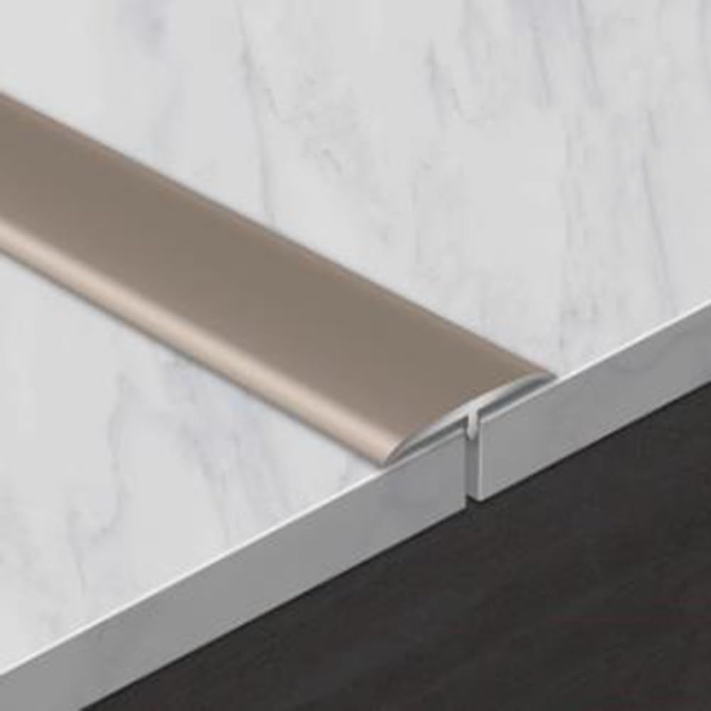 35.4" Floor Transition Strip T Molding Threshold Strip Gap Covering Aluminum for Joining Floor Gaps Carpet Tiles