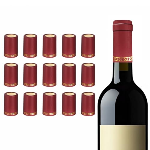 Gorro termorretráctil de PVC de alta calidad PATIKIL para un sellado hermético de vino, 60 uds
