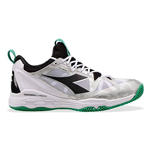Diadora Hommes Speed Blushield Fly 2 + Clay Chaussures De Tennis Chaussure Terre Battue Blanc - Noir 41