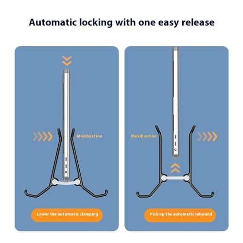 Soporte vertical para portátil contra el desorden de mesas y escritorios 6