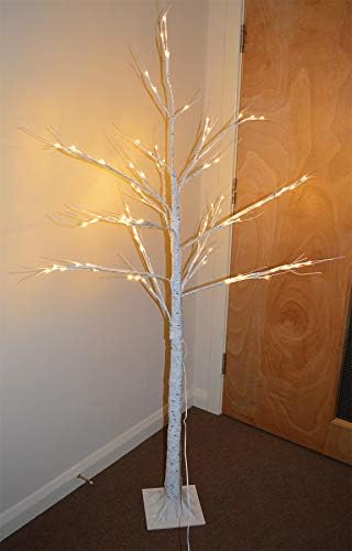 YöL Christmas Birch Tree LED Illuminated Warm White Pre-Lit Twig 180cm Garden Home