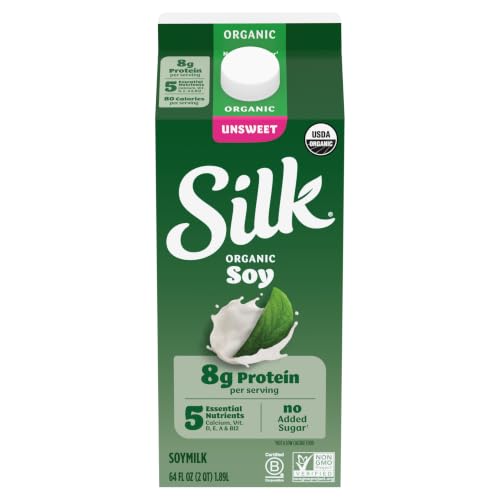 Silk Plant Based Soy Milk, Unsweet...
