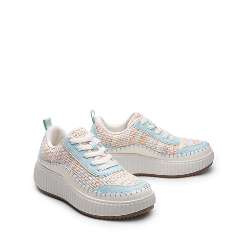 Image of DREAM PAIRS Women Chunky City Tweed Comfortable Casual Platform Fashion Sneaker