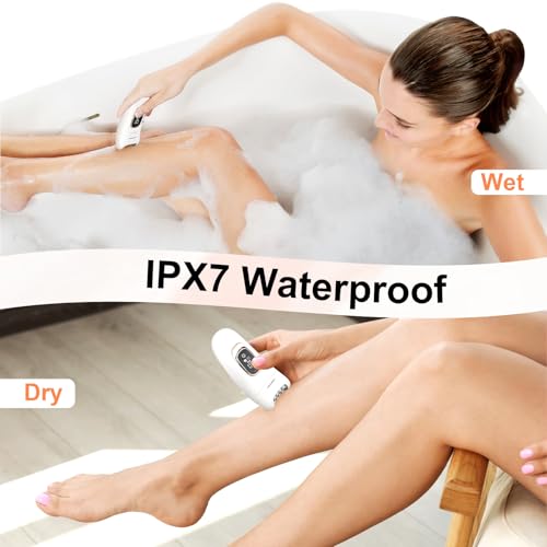Epilator,2 in 1 Epilator for Women, 2 Speeds Rechargeable & Cordless with LCD Display Screen Hair Removal Device,Wet and Dry Lady Shaver for Face Legs Arms Armpit Bikini - Image 4