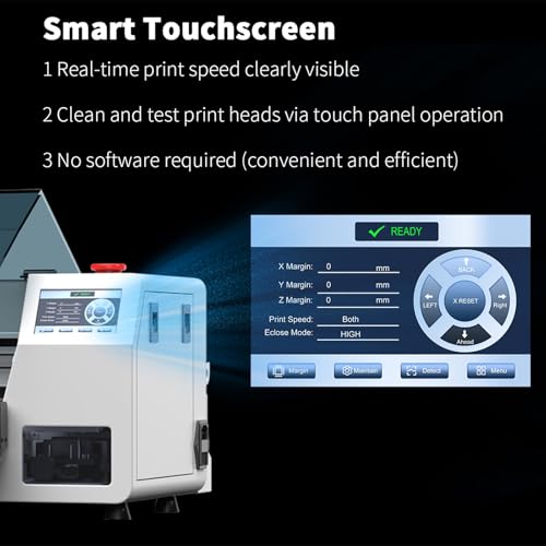 Image of EXPLUX A3 DTF Printer i3200HD Printhead I13 Bundle with Oven, Laptop | Scheduled Auto-Cleaning, Built-in White Ink Circulation, 5 inch Touchscreen,4-Min Fast Printing,for Small & Mid-Market Businesses