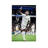 LOGAUT Vinicius Jr Poster Vini Jr Signed Football Poster Wall Art Canvas Print, Room Aesthetic Home Decoration Painting; (V5103); Unframe; 08x12inch(20x30cm)