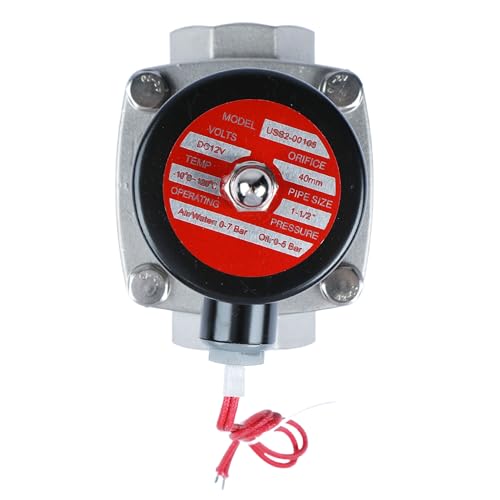 Électrovanne 12V acier inoxydable normalement fermée de 5,1 cm pour eau - 7