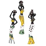 Sculpture de statue de figurine de dame tribale - artisanat exquis et détails fins, avec une apparence charmante, très et intéressante, décoration de dame africaine